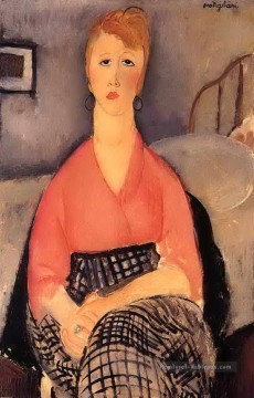 chemisier rose 1919 Amedeo Modigliani Peinture à l'huile